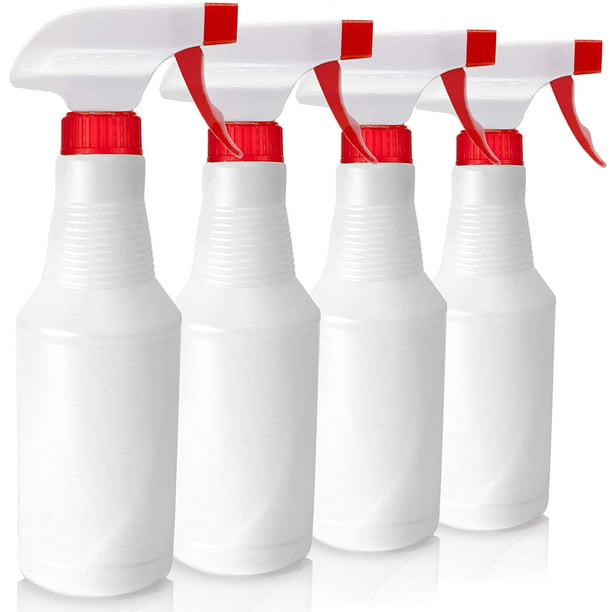 16 Oz 3 Pack Bleach/Vinegar/BBQ/Rubbing Alcohol Safe,Spray Bottles with Measurements Plastic Spray Bottles,Refillable Empty Spray Bottles for Cleaning Solutions,No Leak and Clog